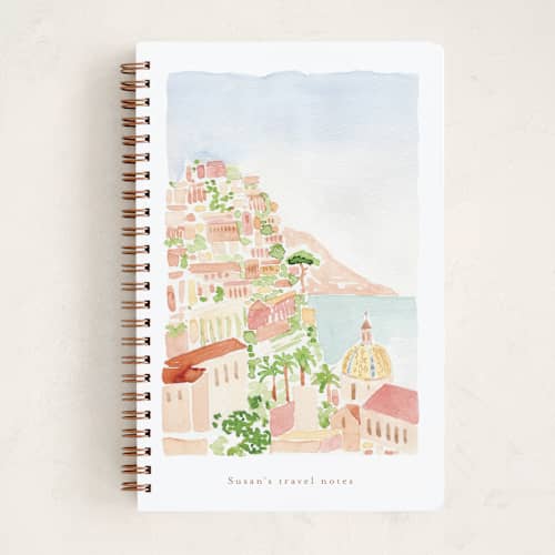 This is a silk journals with standard by frau brandt called amalfi printing on premium cover stock in notebook