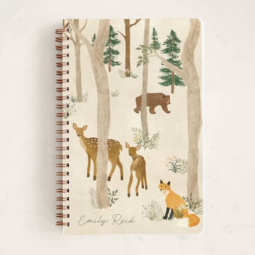 This is a summer journals with standard by Elly called forest printing on premium cover stock in notebook