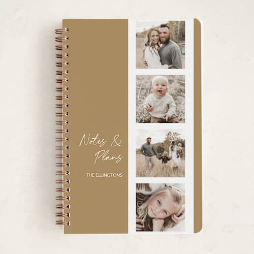 This is a cappucino journals with standard by Alisa Galitsyna called our moments printing on premium cover stock in notebook