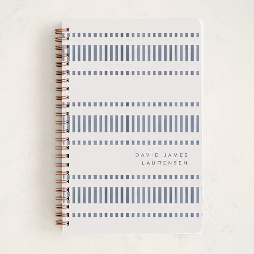 This is a denim journals with standard by Tamara Hilje called lineas printing on premium cover stock in notebook