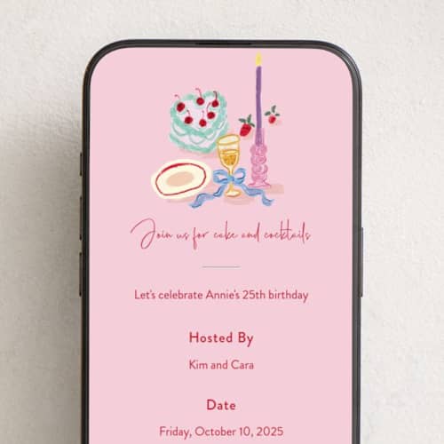 This is a cotton candy online birthday invitations by Cass Loh called birthday doodle printing on digital paper in standard