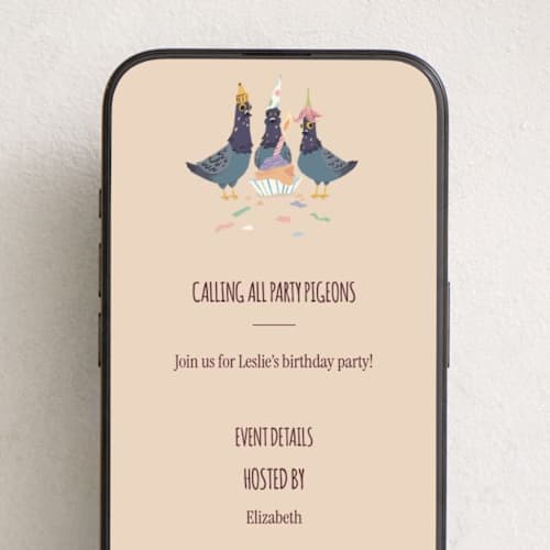 This is a latte online birthday invitations by flungoutofthesun called coo coo it’s my birthday printing on digital paper in standard