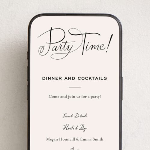 This is a champagne online birthday invitations by Carrie ONeal called simple script printing on digital paper in standard