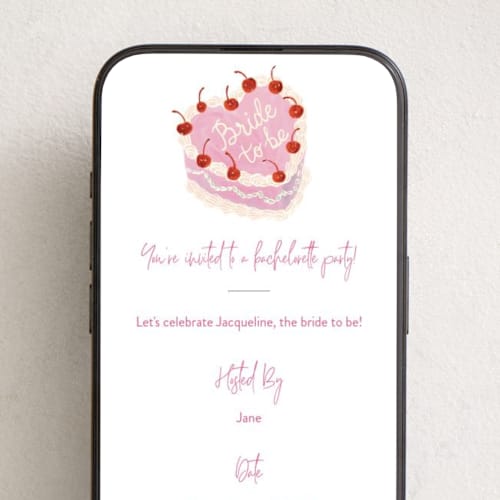 This is a rosebud online invitations by Cass Loh called vintage cake printing on digital paper in standard