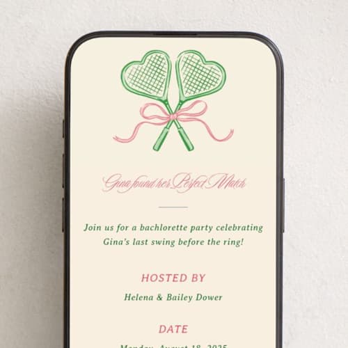 This is a watermelon online invitations by Sam Dubeau called perfect match printing on digital paper in standard