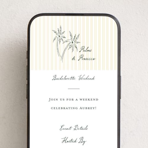 This is a butter online invitations by Jelena Vuletic called sway printing on digital paper in standard