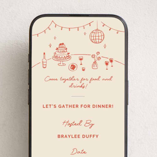 This is a sangria spark online invitations by Zove Ahhh called party on printing on digital paper in standard