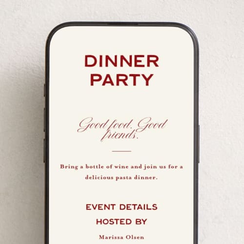 This is a spice online invitations by Angela Garrick called dinner party party printing on digital paper in standard