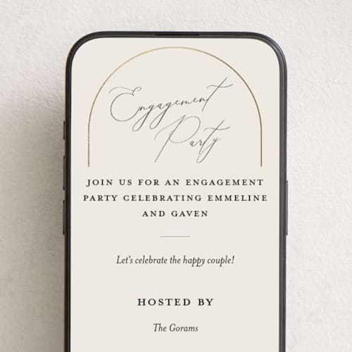 This is a champagne online invitations by Nicoletta Savod called golden ring printing on digital paper in standard