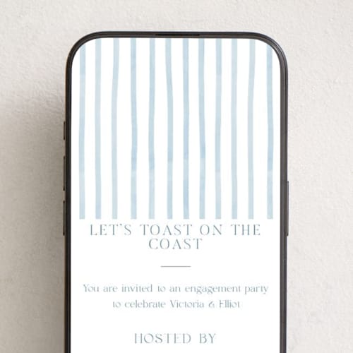 This is a sea online invitations by Elly called coastal printing on digital paper in standard