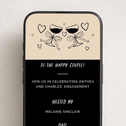 This is a buttercream online invitations by Zani van Zyl called to the happy couple printing on digital paper in standard