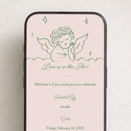 This is a avocado online invitations by Helena Vitto called crazy little thing called love printing on digital paper in standard