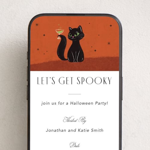 This is a pumpkin online invitations by Kristen Smith called spooky spirits printing on digital paper in standard
