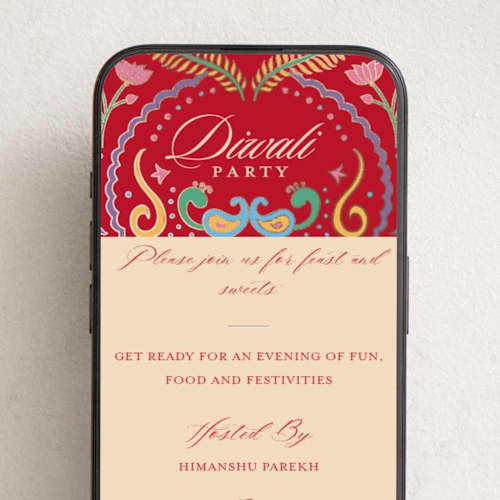 This is a lal online invitations by Creo Study called glam icons printing on digital paper in standard