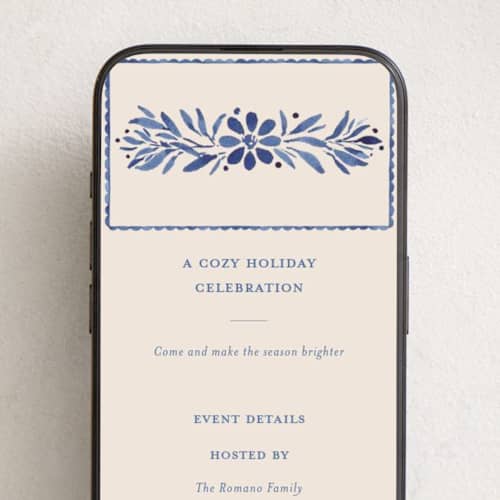 This is a ocean online invitations by Meagan Christensen called puebla printing on digital paper in standard