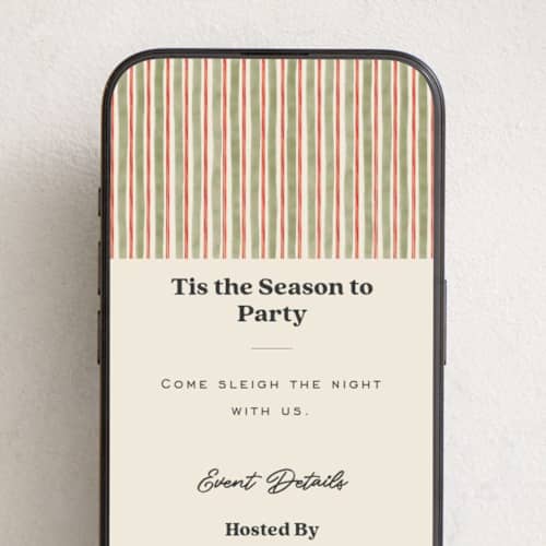 This is a pine online invitations by Creo Study called preppy gratitude printing on digital paper in standard