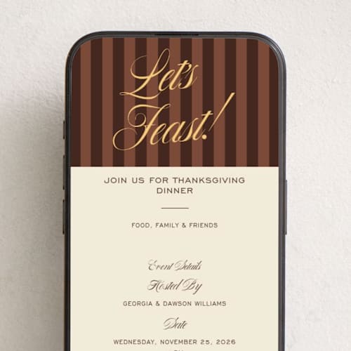 This is a apple cider online invitations by Ekko Studio called autumn stripes printing on digital paper in standard