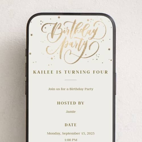 This is a pudding online birthday invitations by Anastasia Makarova called birthday swirls printing on digital paper in standard