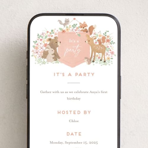 This is a petal online birthday invitations by Jennifer Wick called banner announcement printing on digital paper in standard