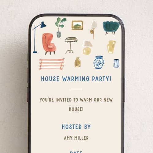 This is a petal online invitations by Teju Reval called fav things printing on digital paper in standard