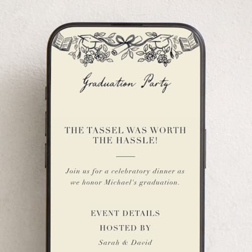 This is a ink online invitations by Jamie Alexander called future in bloom printing on digital paper in standard