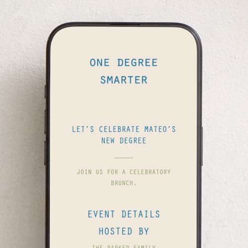 This is a sky online invitations by Owl and Toad called degree printing on digital paper in standard