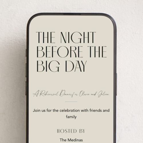 This is a sand online invitations by Robert and Stella called modern stack printing on digital paper in standard