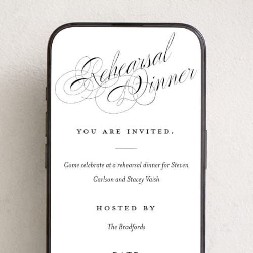 This is a onyx online invitations by Hudson meet Rose called forever printing on digital paper in standard