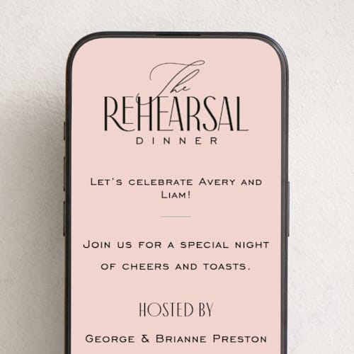 This is a petal online invitations by Louise Kay called formal toasts printing on digital paper in standard