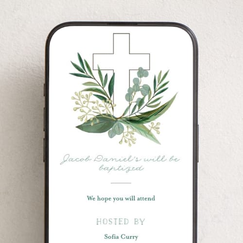 This is a snow online invitations by Jessie Steury called heaven & earth printing on digital paper in standard