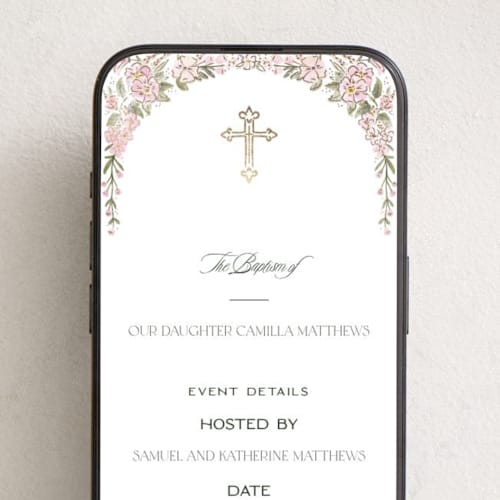 This is a rose online invitations by Jenna Holcomb called wildflower frame printing on digital paper in standard