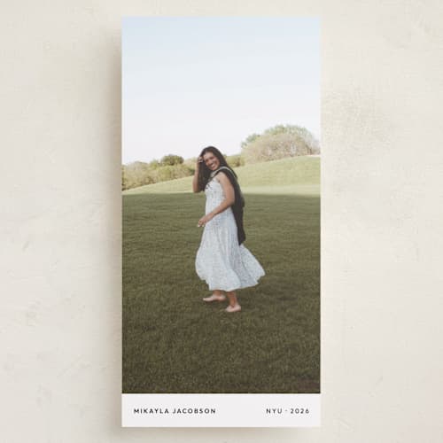 This is a ink graduation announcements with standard by Blustery August called lastly printing on recycled smooth signature in tall