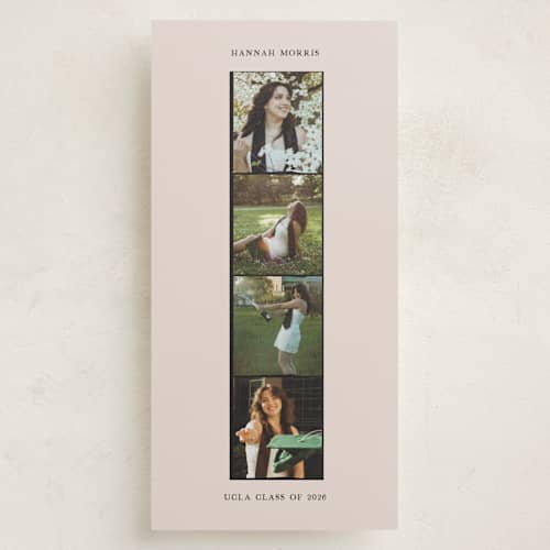 This is a sand graduation announcements with standard by Chelsea Petaja called photo booth holiday printing on recycled smooth signature in tall