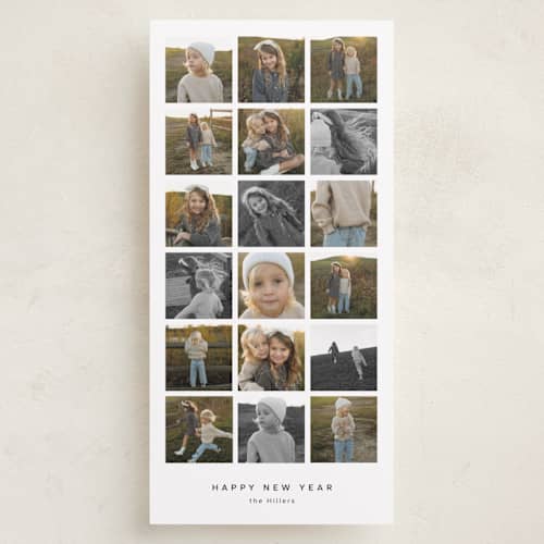 This is a snowflake holiday photo cards with standard by Danie Romrell called tall snap shots printing on recycled smooth signature in tall