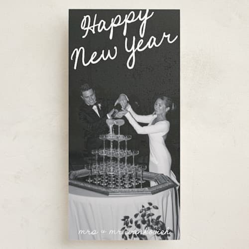 This is a snow holiday photo cards with standard by Catherine Culvenor called candid moments printing on recycled smooth signature in tall