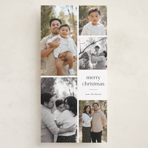 This is a ash holiday photo cards with standard by Carolyn MacLaren called photo lead printing on recycled smooth signature in tall