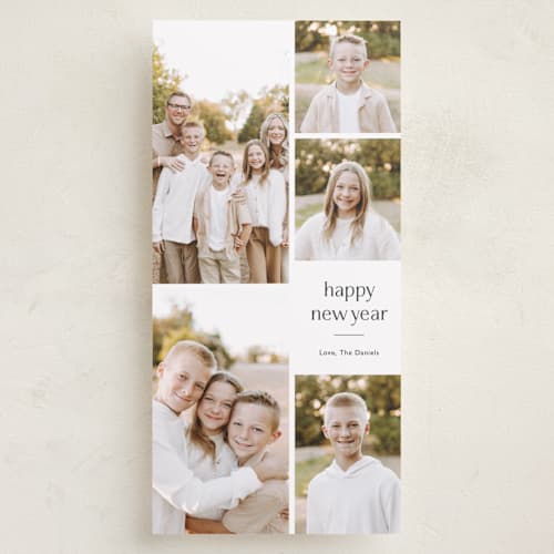 This is a ash holiday photo cards with standard by Carolyn MacLaren called photo lead printing on recycled smooth signature in tall
