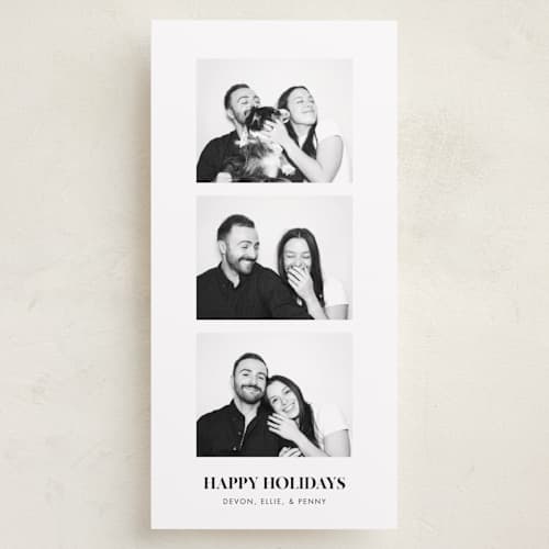 This is a onyx holiday photo cards with standard by Kate Ahn called copenhagen printing on recycled smooth signature in tall
