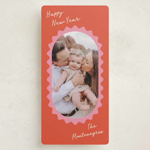 This is a peppermint holiday photo cards with standard by Pati Cascino called avery printing on recycled smooth signature in tall