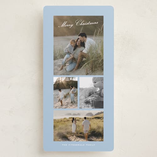 This is a icicle holiday photo cards with standard by Angela Garrick called winter wonders printing on recycled smooth signature in tall