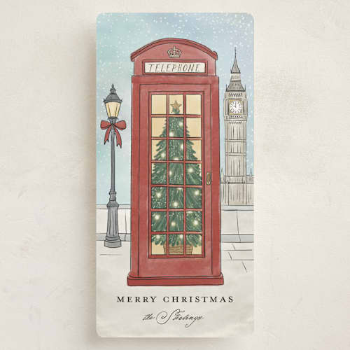 This is a frost holiday photo cards with standard by Kristen Juckiewicz called parliament square printing on signature in tall