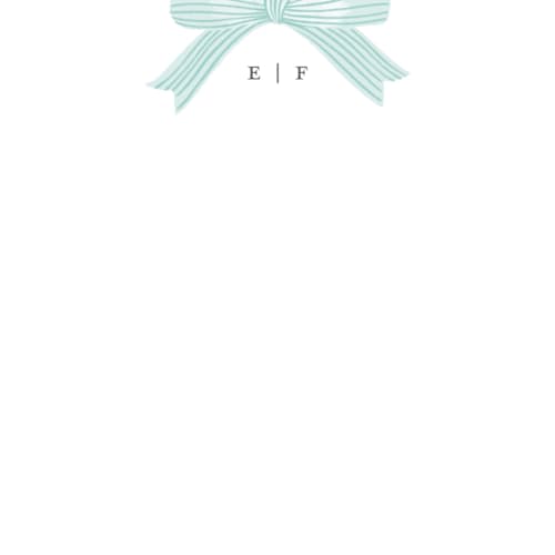 This is a robins egg personalized stationery thank you cards with standard by Paper Raven Co. called delicately printing on signature in 4.25x5.5