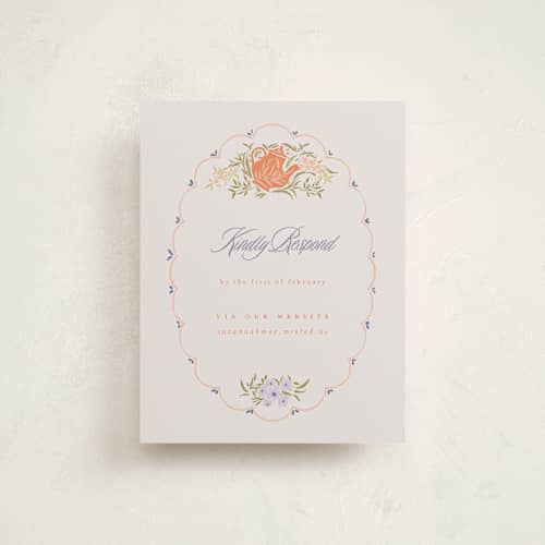 This is a clementine reception cards with standard by Vera Lim called fairy garden printing on signature in standard