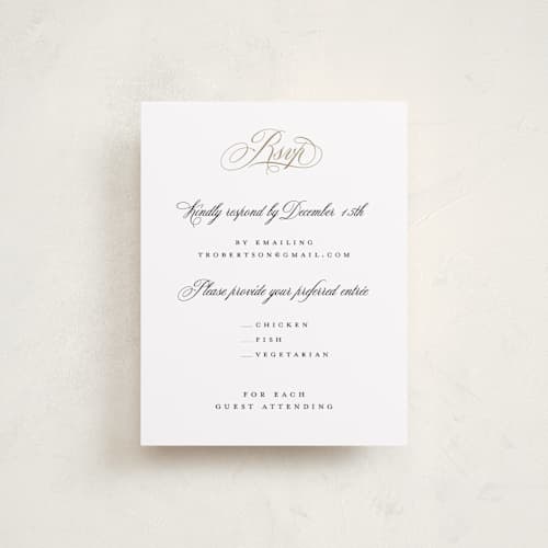 This is a diamond reception cards with standard by Jenna Holcomb called formal printing on signature in standard