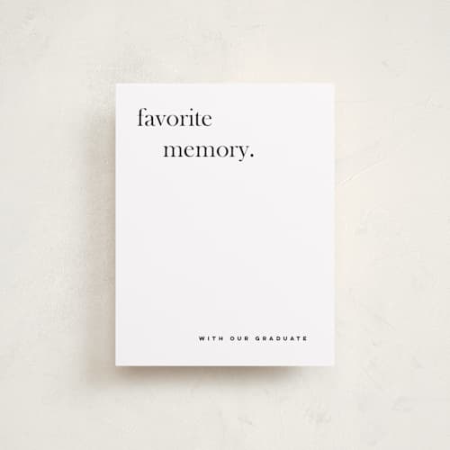 This is a moon graduation insert cards with standard by Bryanna Mehner called crest printing on signature in standard