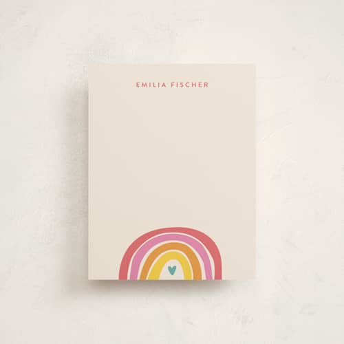 This is a buttercup personalized stationery thank you cards with standard by Jessica Williams called cheerful printing on signature in 4.25x5.5