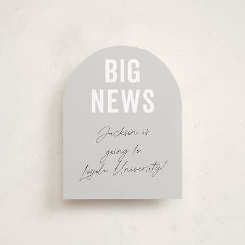 This is a cloud graduation insert cards with standard by Sara Hicks Malone called jax printing on signature in standard