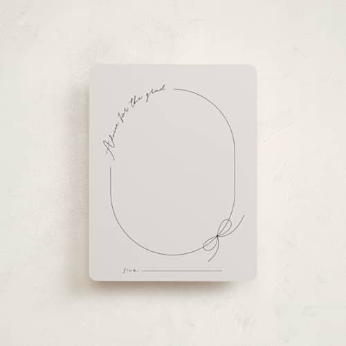 This is a latte graduation insert cards with standard by Blustery August called etna printing on signature in standard