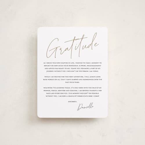This is a cloud graduation insert cards with standard by That Girl Press called around the corner printing on signature in standard