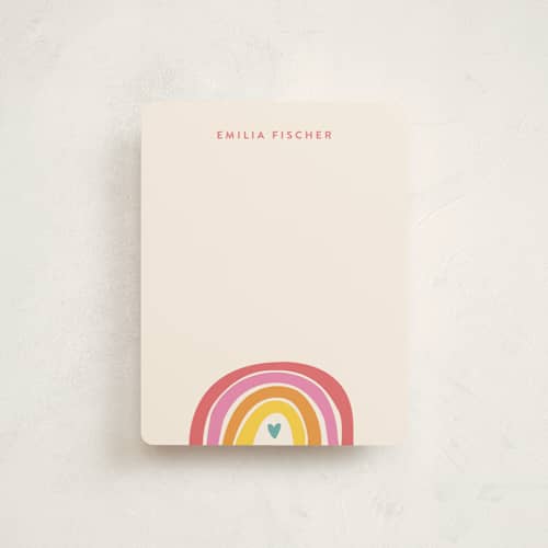 This is a buttercup kids thank you cards notes with standard by Jessica Williams called cheerful printing on signature in standard